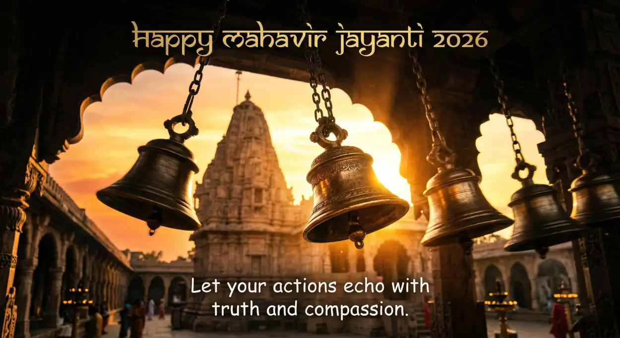 Free Download Mahavir Jayanti 2026 Whatsapp Status Wishes - High Quality Mahavir Jayanti 2026 Wishes Image