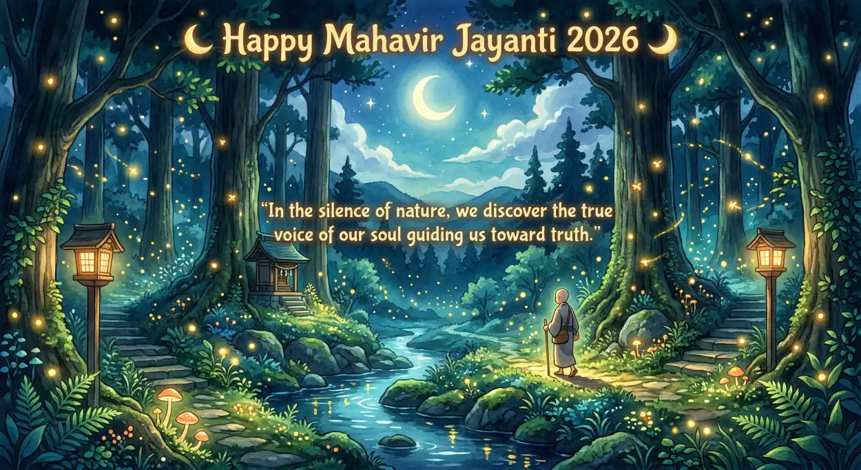 Free Download Mahavir Jayanti 2026 Wishes Captions For Stories - High Quality Mahavir Jayanti 2026 Wishes Image
