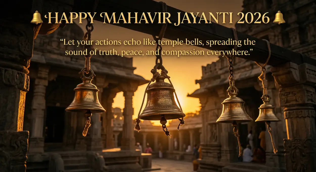 Free Download Mahavir Jayanti 2026 Wishes For Email Greetings - High Quality Mahavir Jayanti 2026 Wishes Image