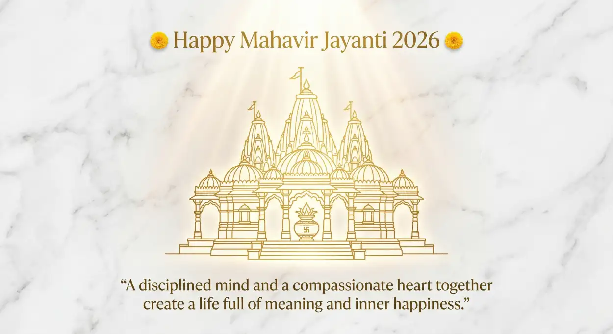 Free Download Mahavir Jayanti 2026 Wishes For Festival Celebration - High Quality Mahavir Jayanti 2026 Wishes Image