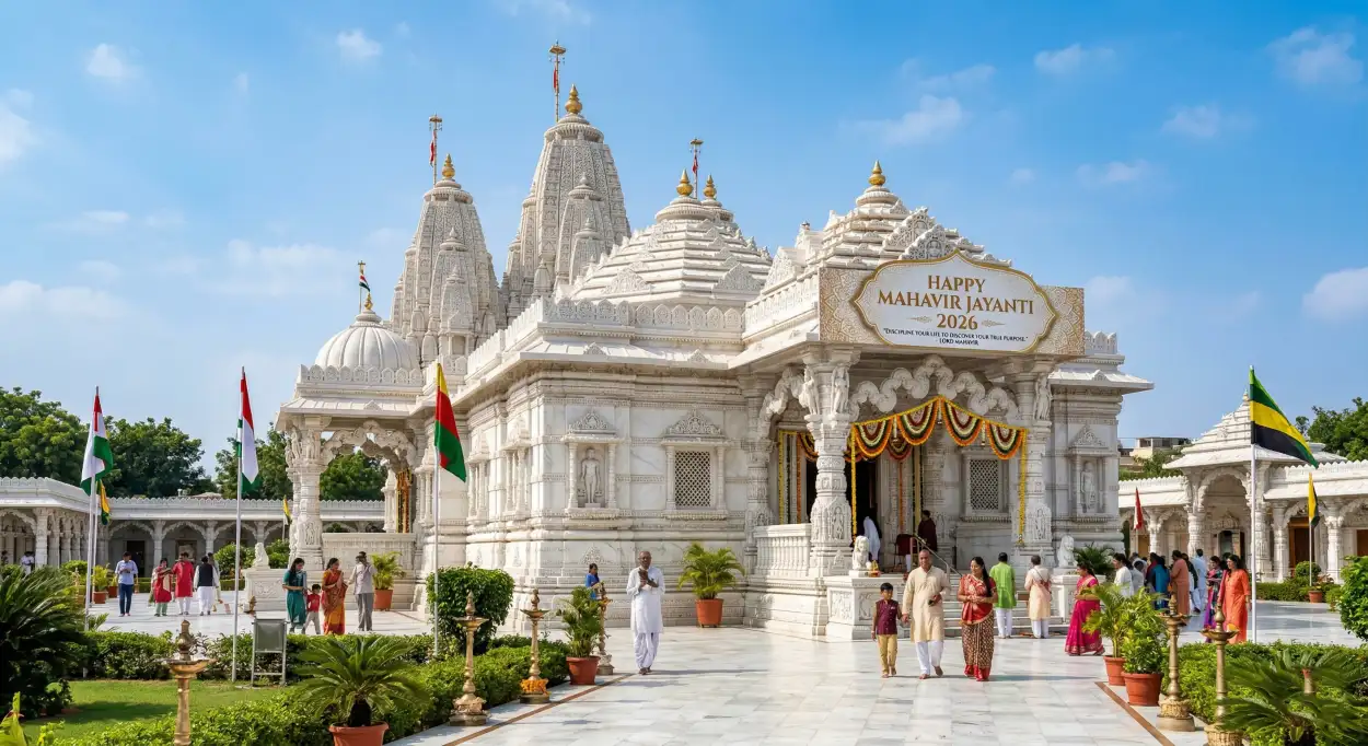 Free Download Mahavir Jayanti 2026 Wishes For Jain Community - High Quality Mahavir Jayanti 2026 Wishes Image