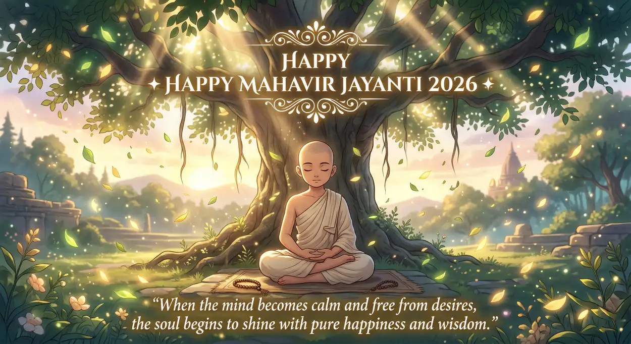 Free Download Mahavir Jayanti 2026 Wishes For Parents - High Quality Mahavir Jayanti 2026 Wishes Image