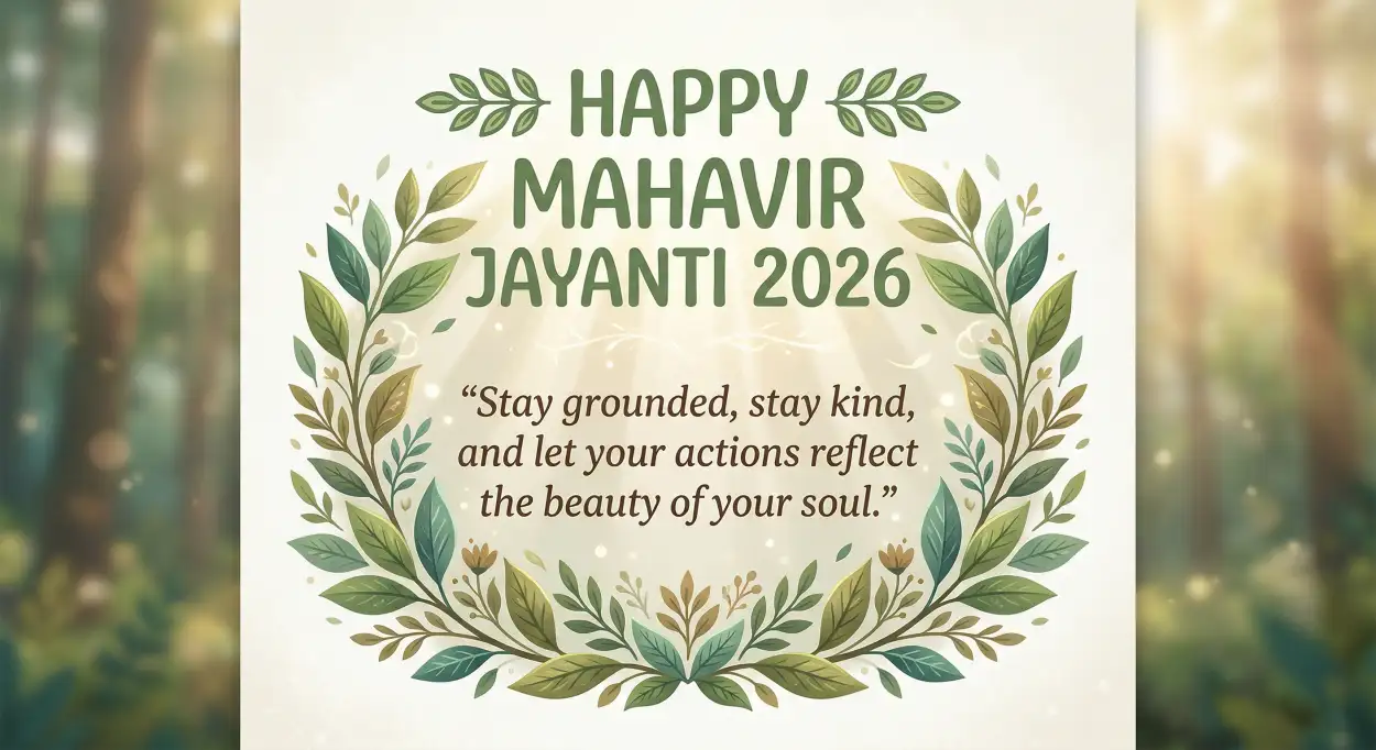 Free Download Mahavir Jayanti 2026 Wishes For Sharing Online - High Quality Mahavir Jayanti 2026 Wishes Image