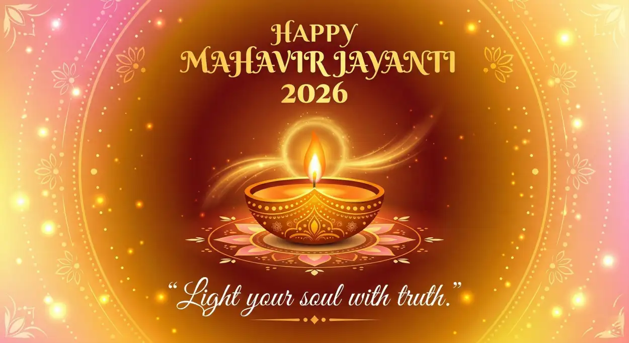 Free Download Mahavir Jayanti 2026 Wishes For Teachers - High Quality Mahavir Jayanti 2026 Wishes Image