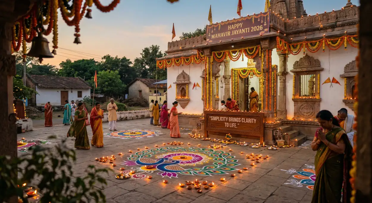 Free Download Mahavir Jayanti 2026 Wishes For Whatsapp Forwards - High Quality Mahavir Jayanti 2026 Wishes Image