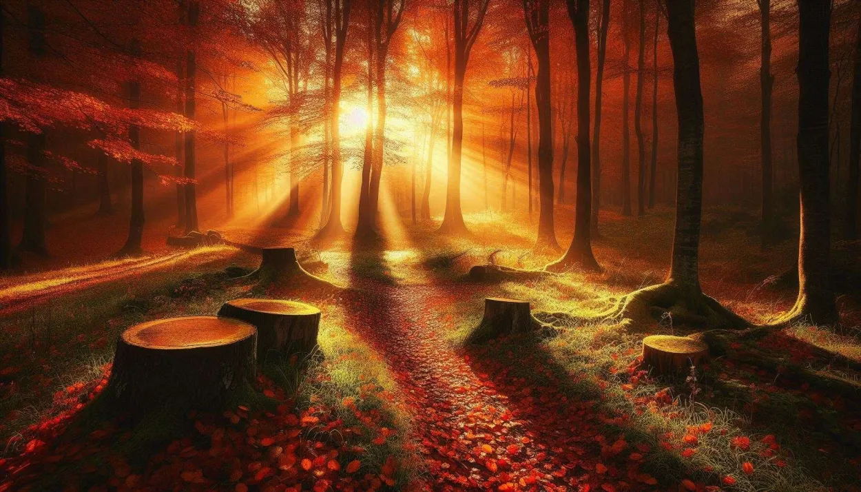 Majestic Autumn Forest Background Wallpaper In Uhd - Royalty Free Autumn Background Image | Pngmagic Free Download Majestic Autumn Forest Background Wallpaper In Uhd - High Quality Autumn Background Background