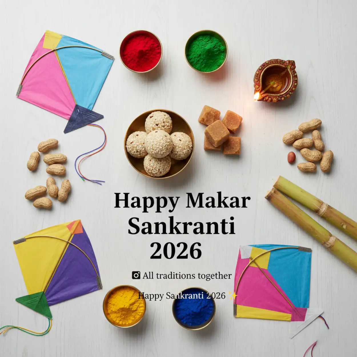 Free Download Makar Sankranti 2026 Wishes In Hindi Shayari - High Quality Happy Makar Sankranti 2026 Wishes Image