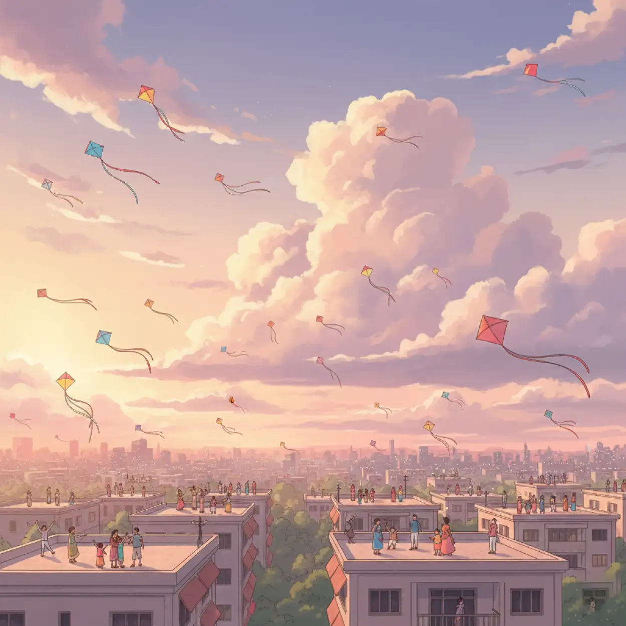 Free Download Makar Sankranti Background Artwork - High Quality Makar Sankranti Background Background Image