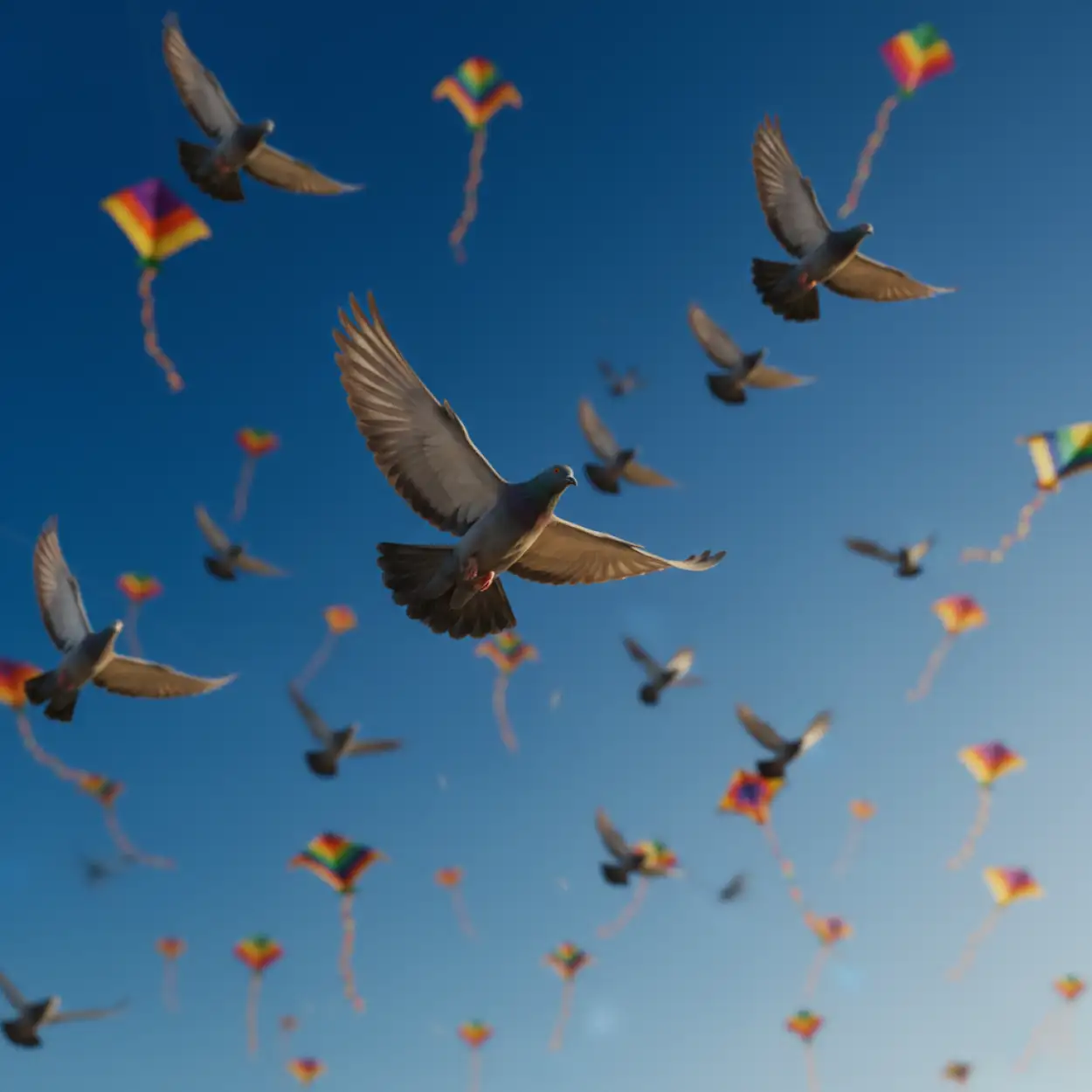 Free Download Makar Sankranti Background Blue Sky - High Quality Makar Sankranti Background Background Image