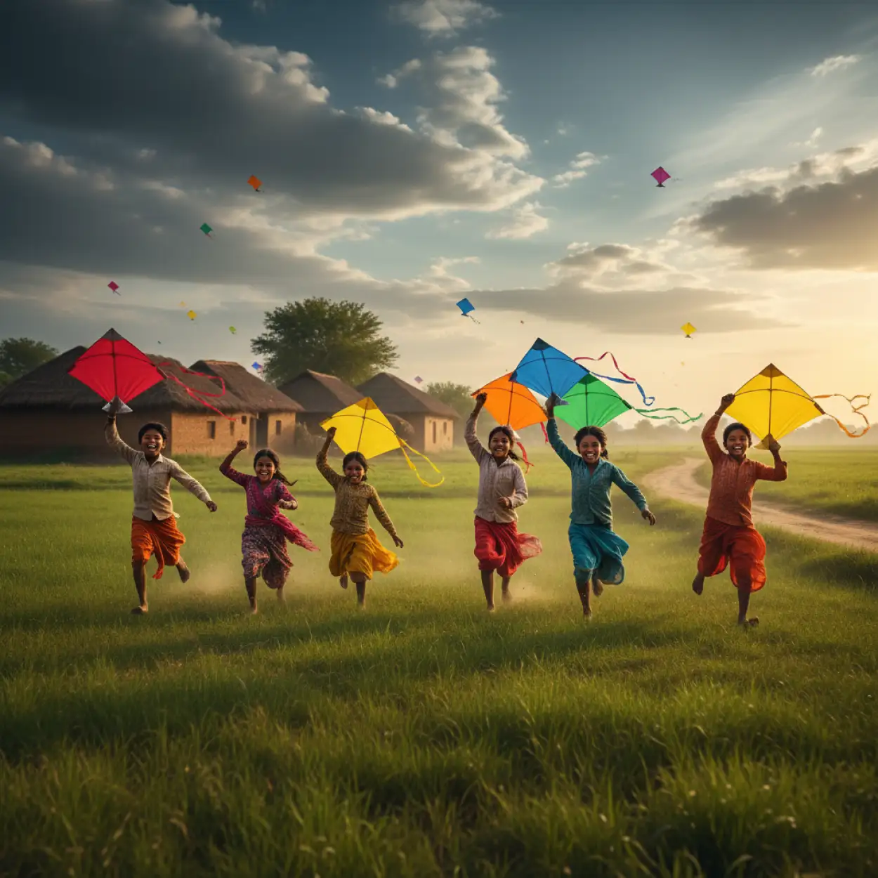 Free Download Makar Sankranti Background Cultural Banner Design - High Quality Makar Sankranti Background Background Image