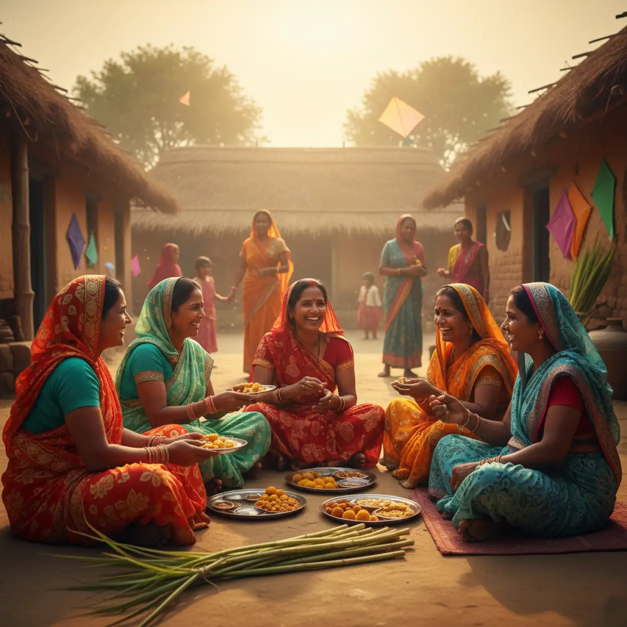 Free Download Makar Sankranti Background Design - High Quality Makar Sankranti Background Background Image