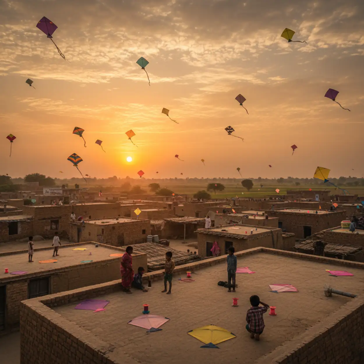 Free Download Makar Sankranti Background Happy Makar Sankranti - High Quality Makar Sankranti Background Background Image