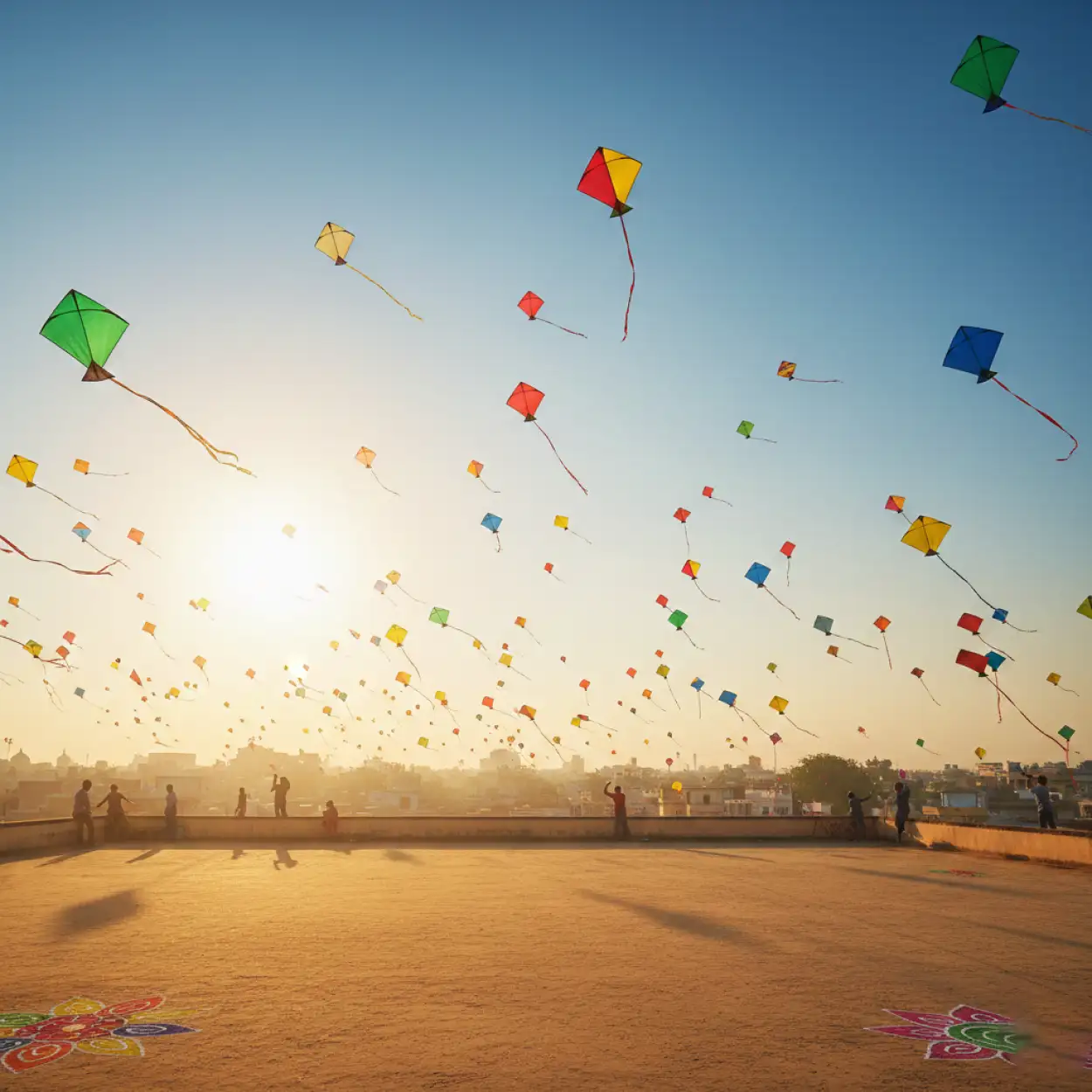 Free Download Makar Sankranti Background Harvest Festival India - High Quality Makar Sankranti Background Background Image