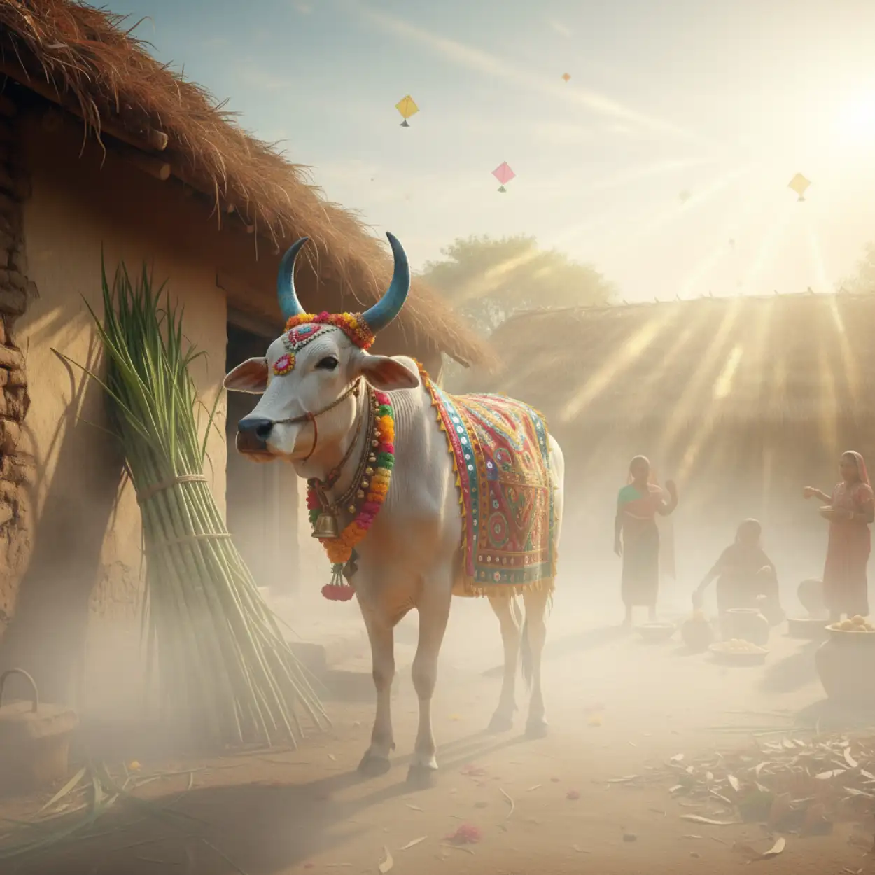 Free Download Makar Sankranti Background Horizontal - High Quality Makar Sankranti Background Background Image