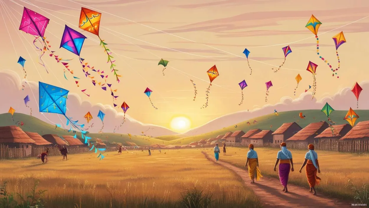 Free Download Makar Sankranti Background Image For Greeting Cards - High Quality Makar Sankranti Background Image Background