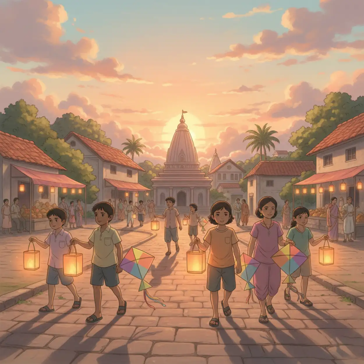 Free Download Makar Sankranti Background Modern Design - High Quality Makar Sankranti Background Background Image