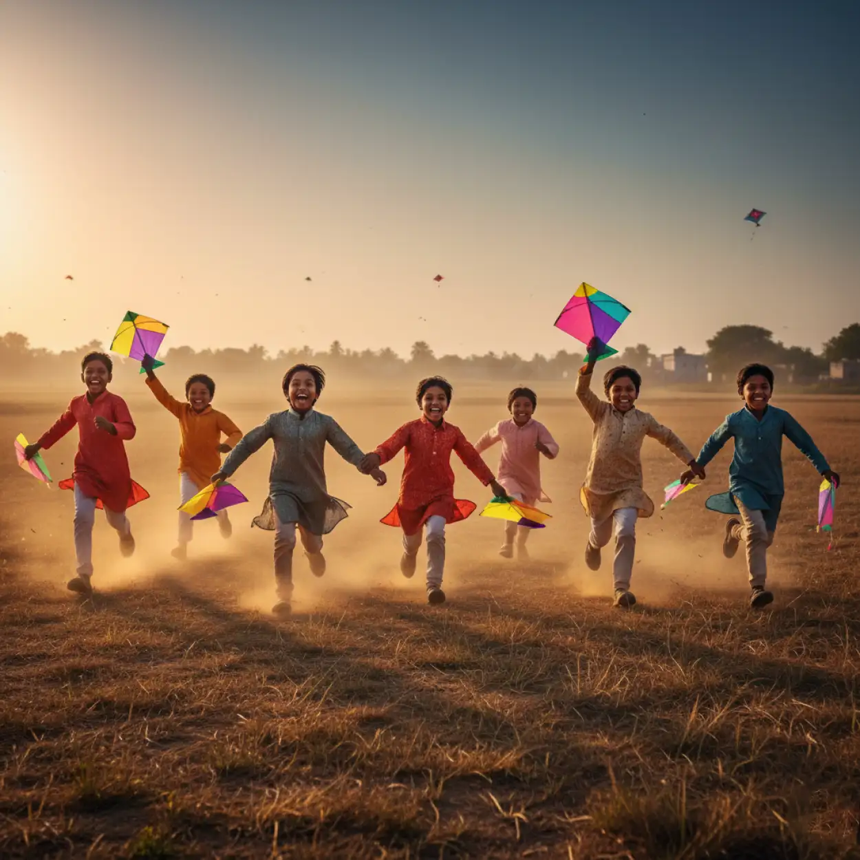 Free Download Makar Sankranti Background Natural Indian Colors - High Quality Makar Sankranti Background Background Image