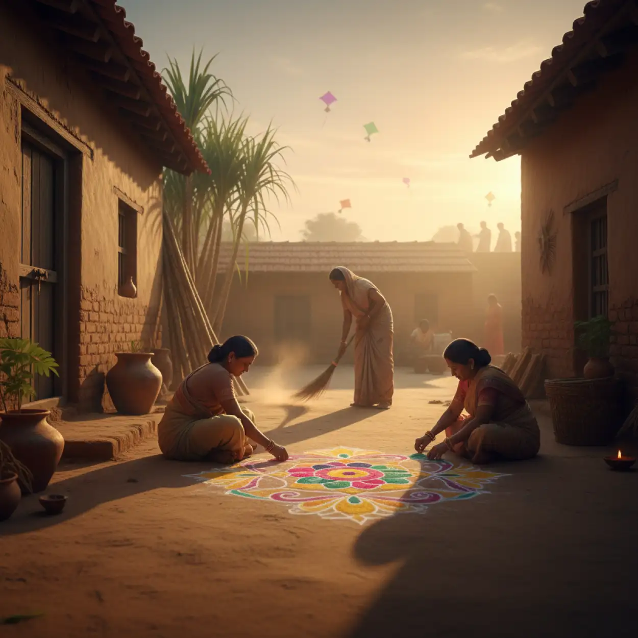 Free Download Makar Sankranti Background Premium Stock Image - High Quality Makar Sankranti Background Background Image