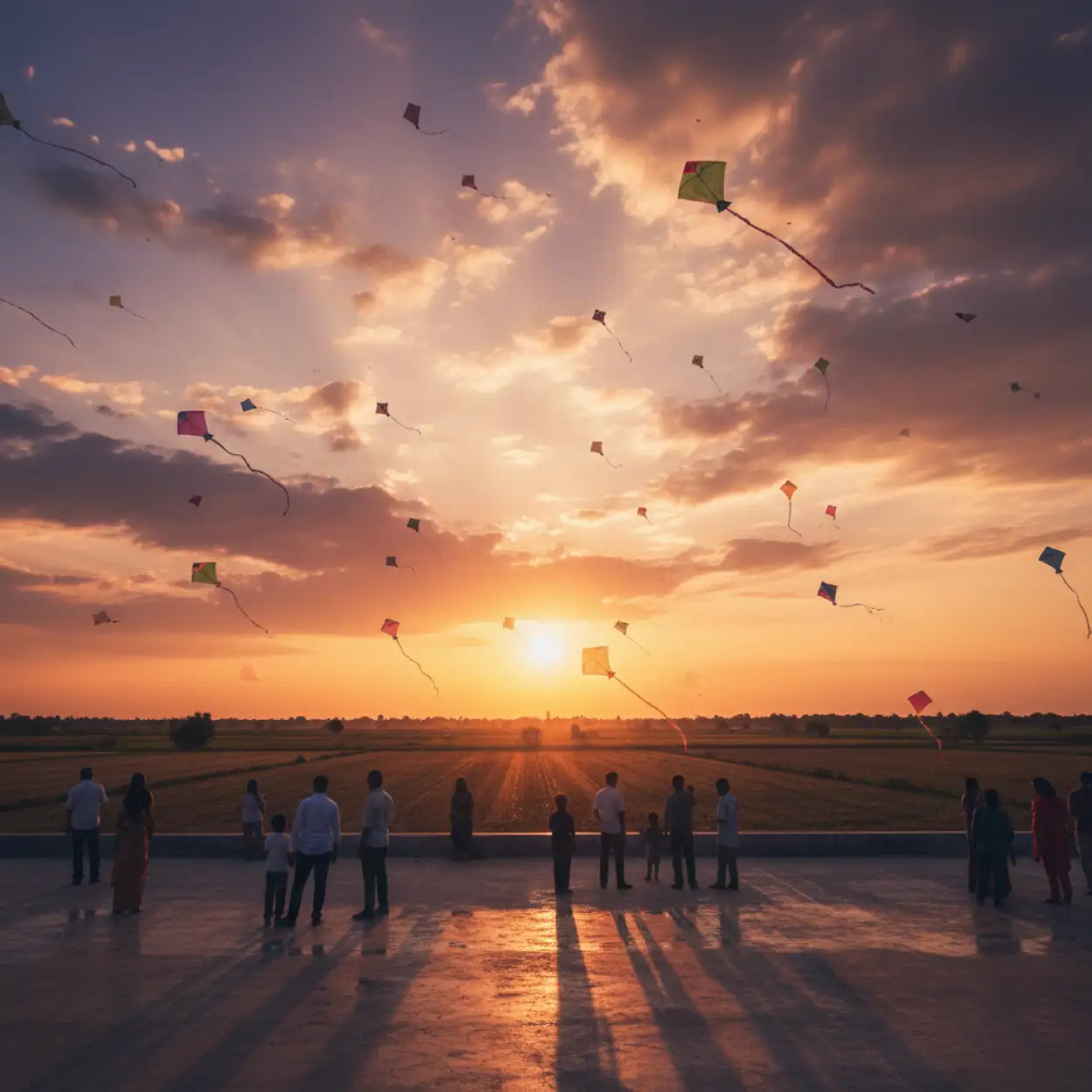 Free Download Makar Sankranti Background Rajasthan Village Scene - High Quality Makar Sankranti Background Background Image