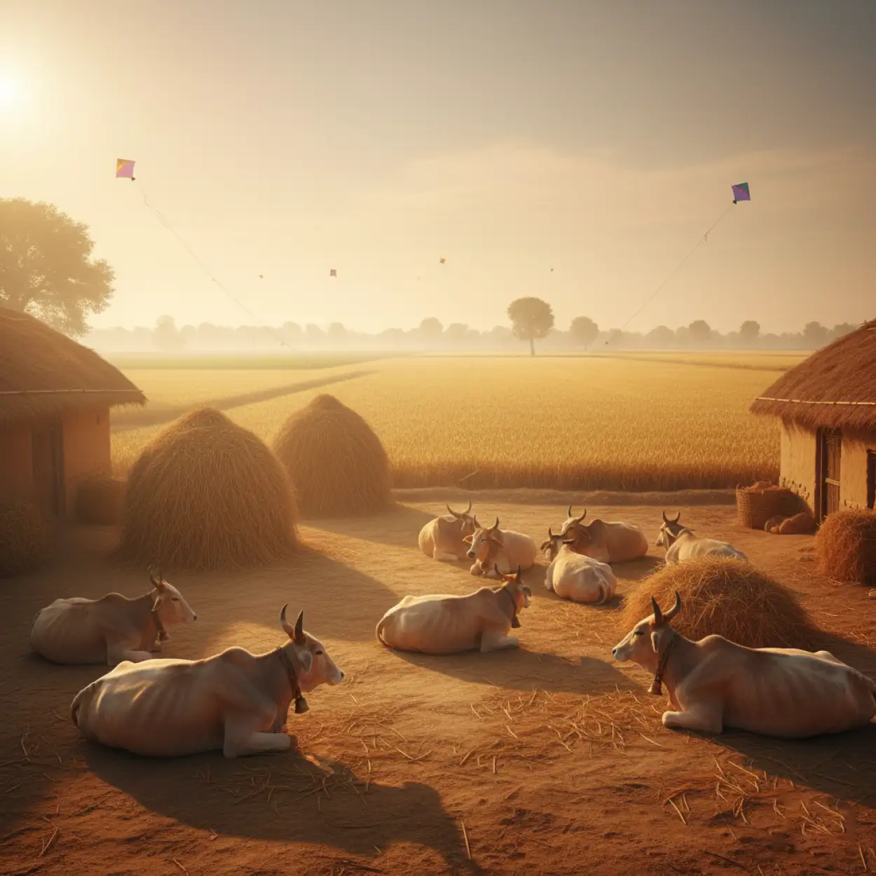 Free Download Makar Sankranti Background Rural India - High Quality Makar Sankranti Background Background Image