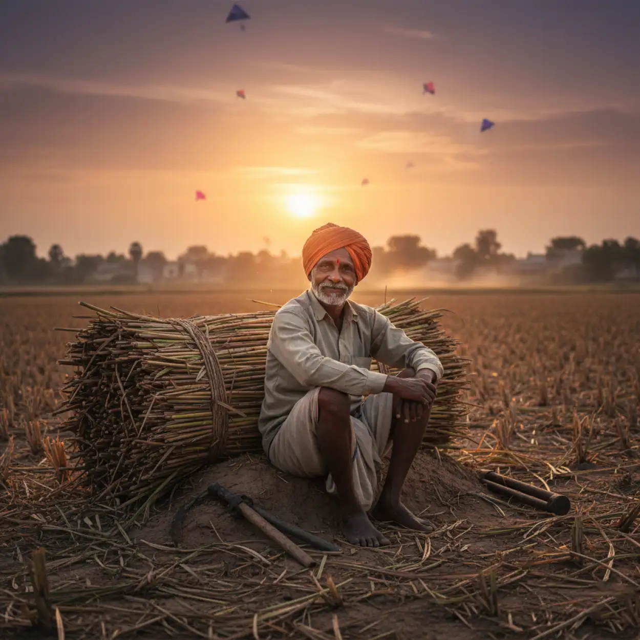 Free Download Makar Sankranti Background Template - High Quality Makar Sankranti Background Background Image