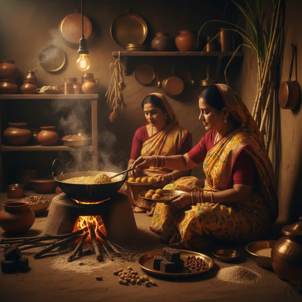 Free Download Makar Sankranti Background Traditional Lifestyle India - High Quality Makar Sankranti Background Background Image