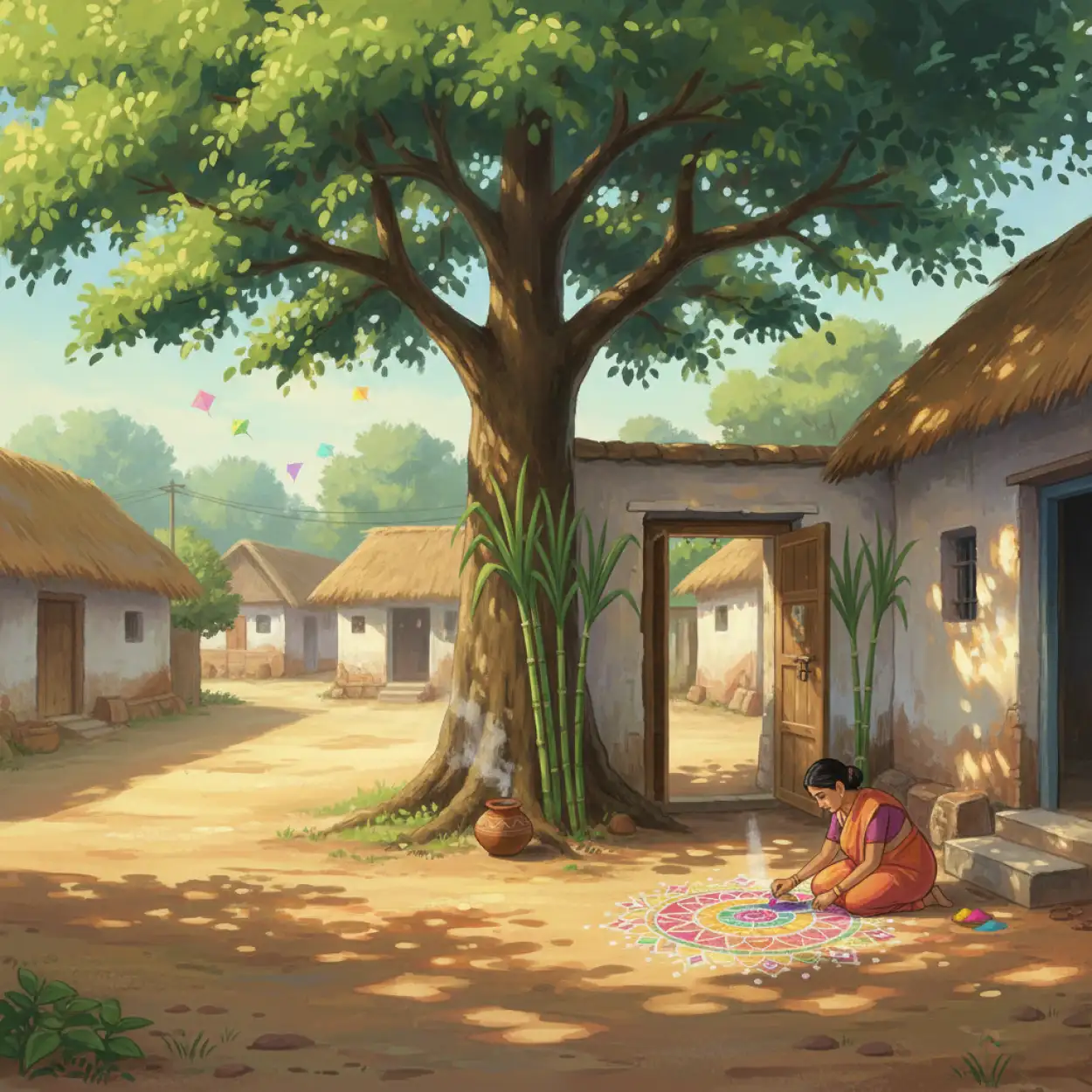 Free Download Makar Sankranti Background Vertical - High Quality Makar Sankranti Background Background Image