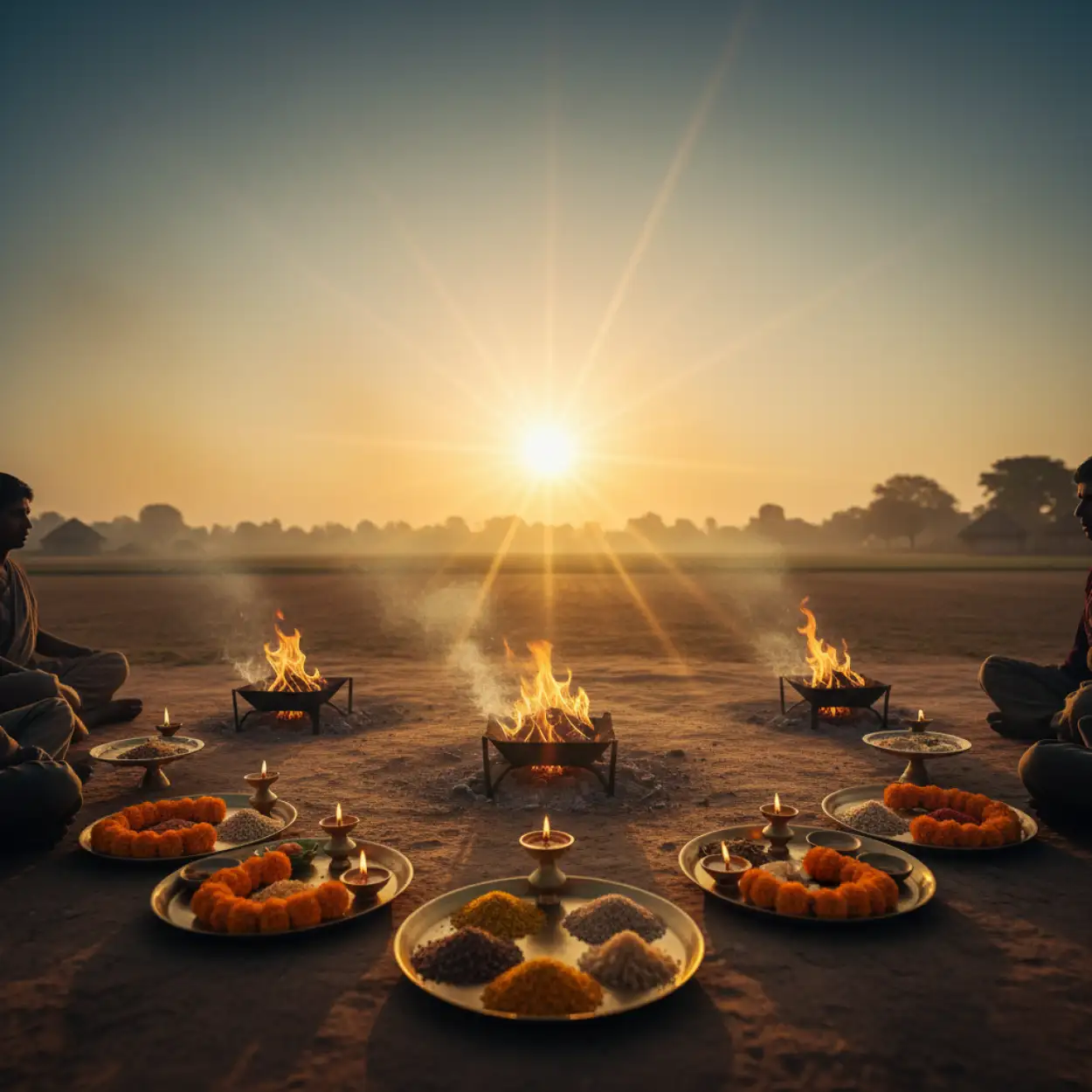 Free Download Makar Sankranti Background With Mandala - High Quality Makar Sankranti Background Background Image