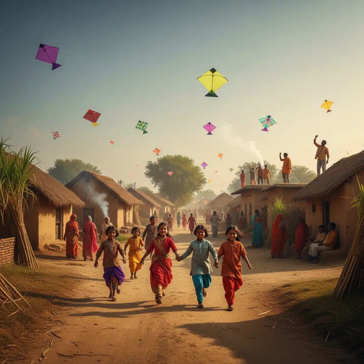 Free Download Makar Sankranti Background Without Text - High Quality Makar Sankranti Background Background Image