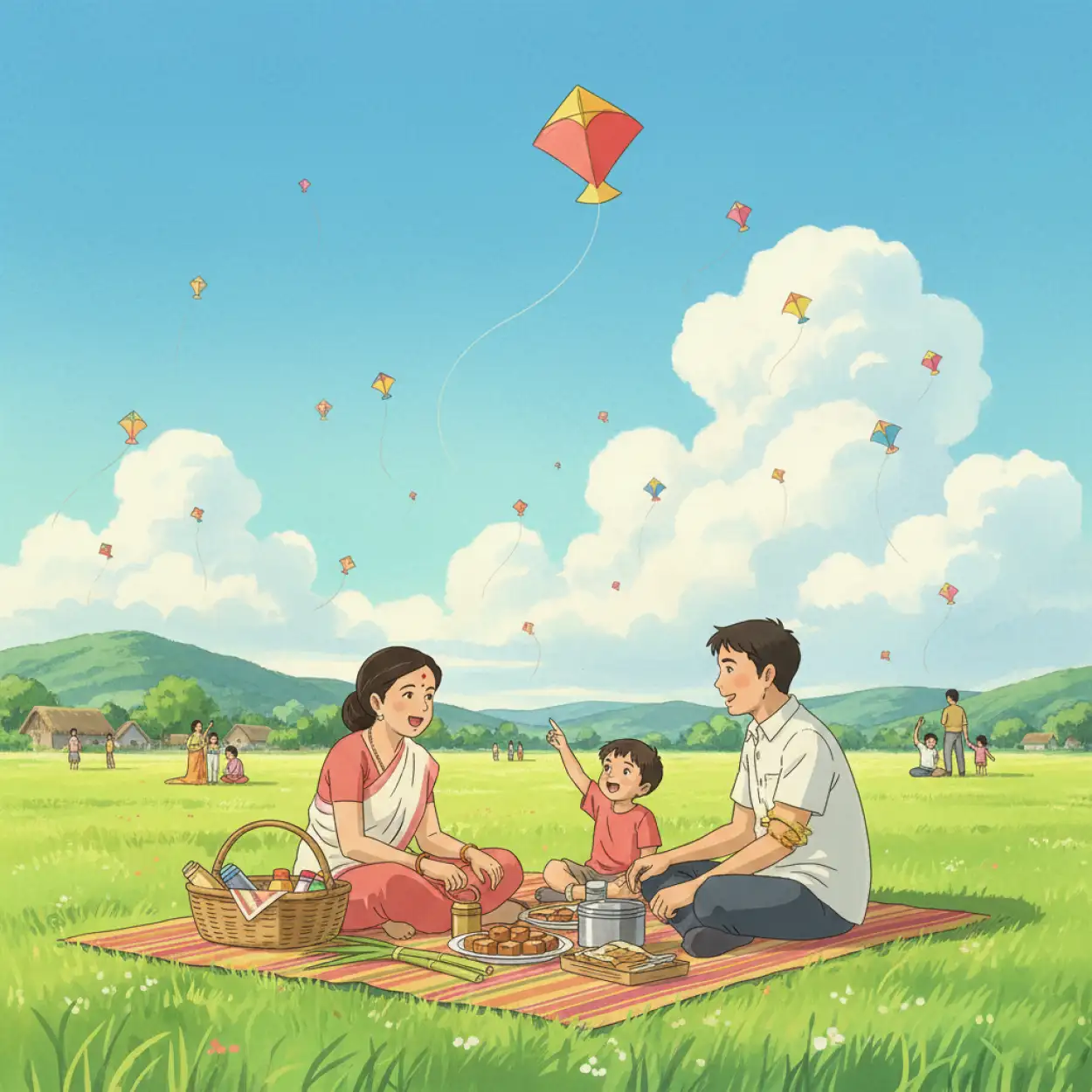 Free Download Makar Sankranti Background - High Quality Makar Sankranti Background Background Image