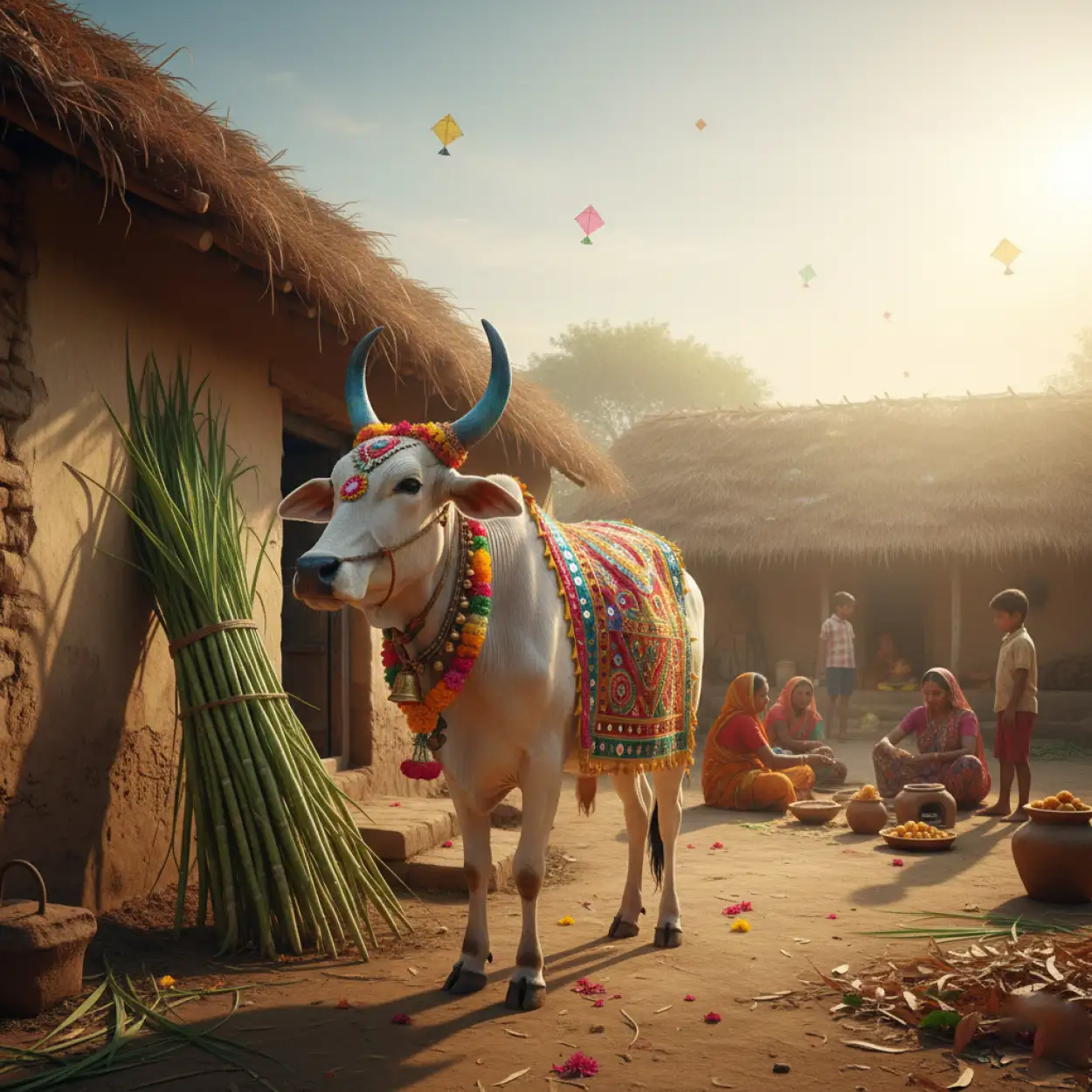 Free Download Makar Sankranti Cultural Background - High Quality Makar Sankranti Background Background Image