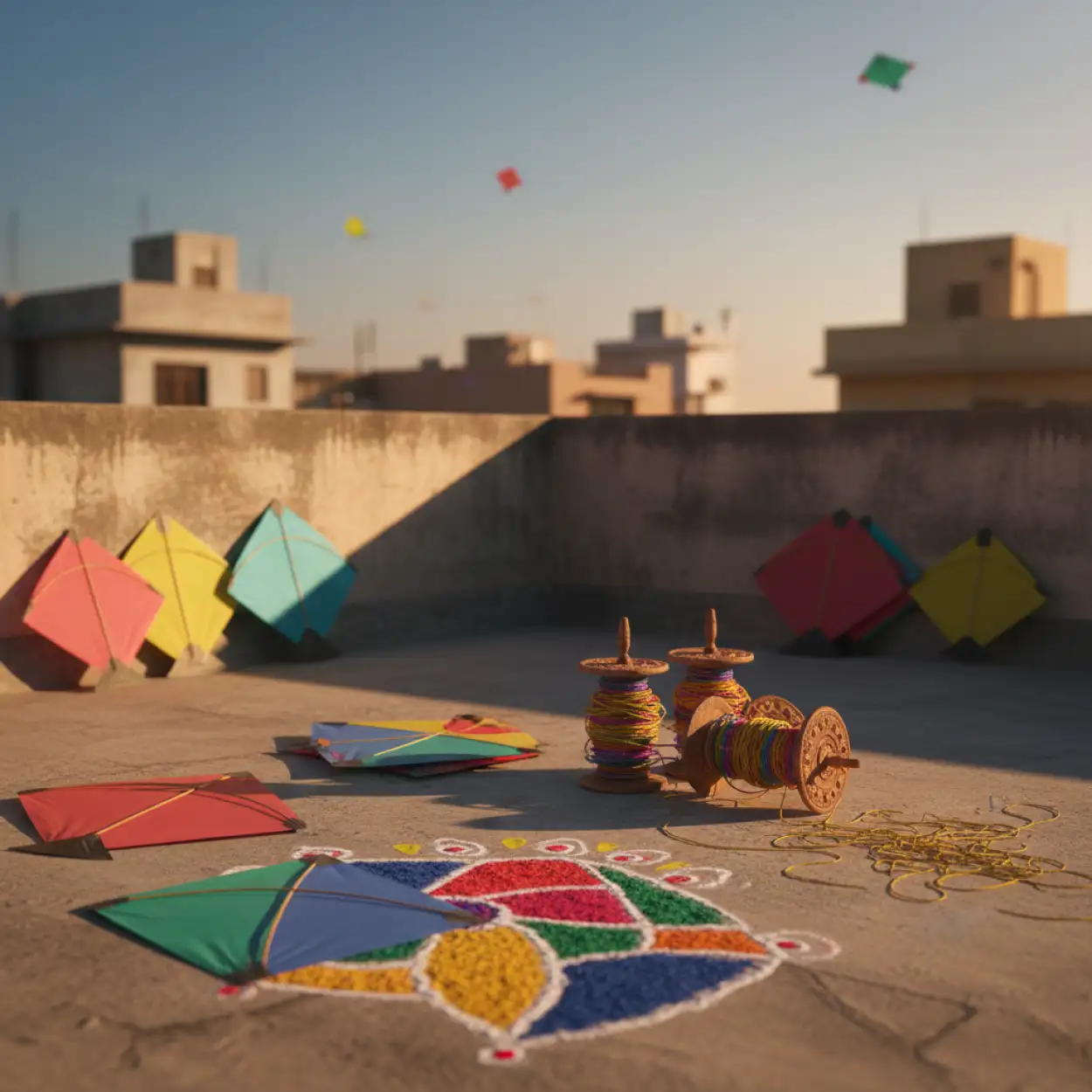 Free Download Makar Sankranti Facebook Post Background - High Quality Makar Sankranti Background Background Image