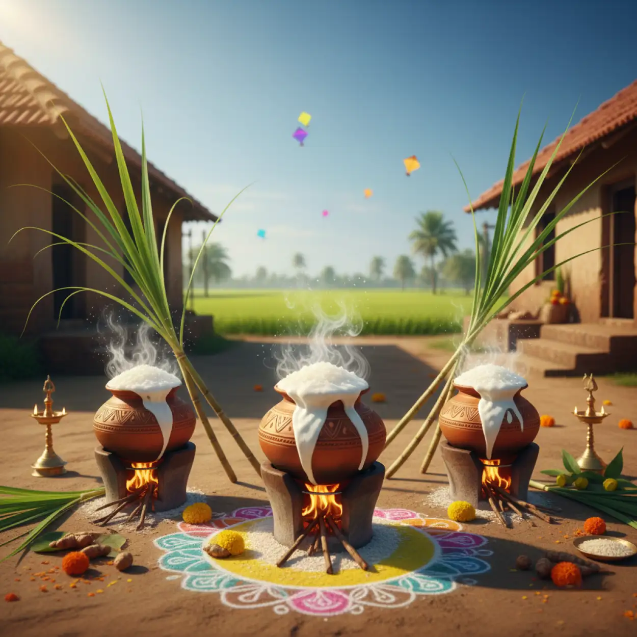 Free Download Makar Sankranti Festival Background - High Quality Makar Sankranti Background Background Image