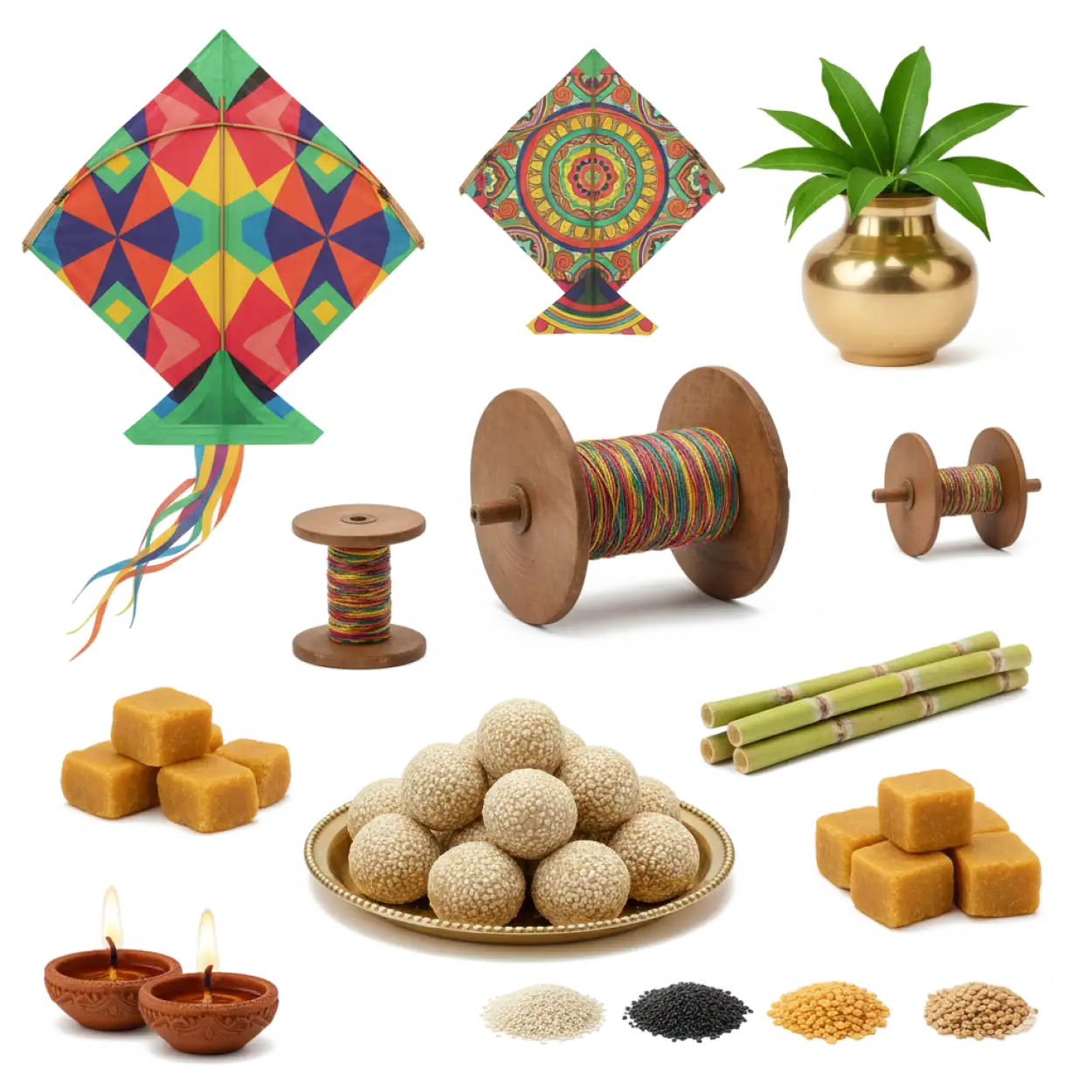 Free Download Makar Sankranti Festival Poster Png - High Quality Makar Sankranti Png PNG Image