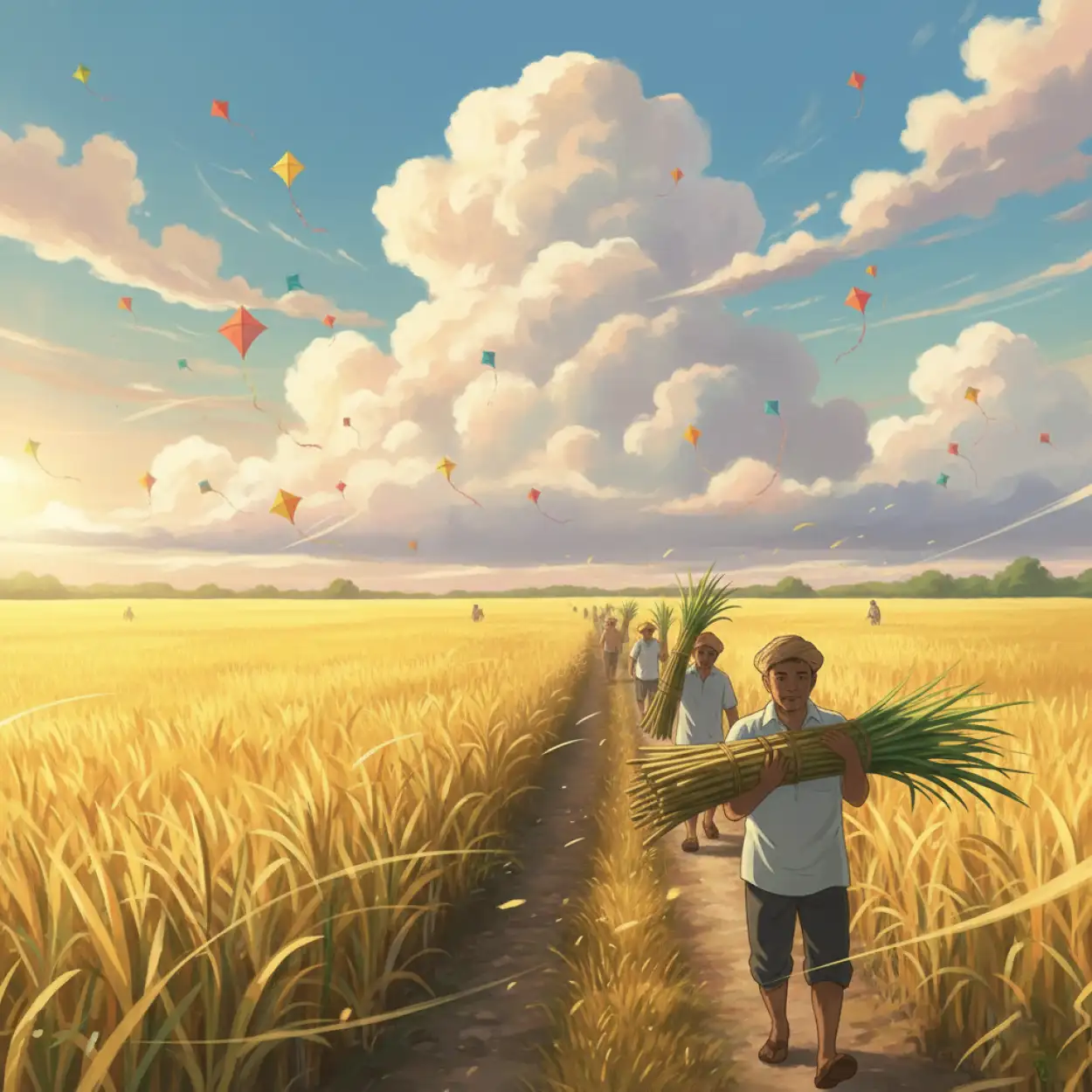 Free Download Makar Sankranti Sky Background - High Quality Makar Sankranti Background Background Image