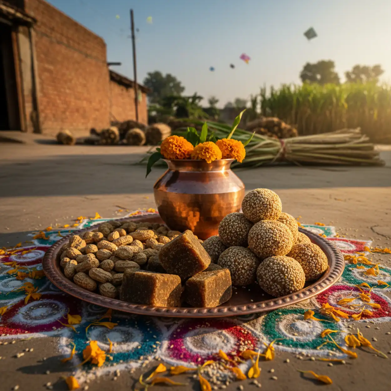 Free Download Makar Sankranti Traditional Festival Background - High Quality Makar Sankranti Background Background Image