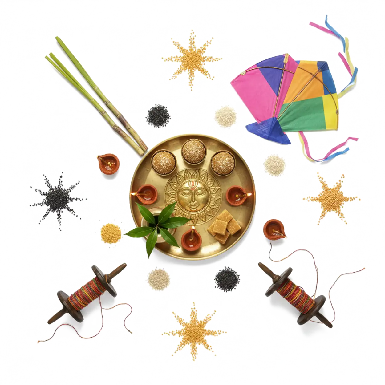 Free Download Makar Sankranti Traditional Png Design - High Quality Makar Sankranti Png PNG Image