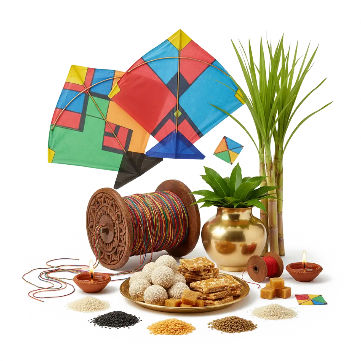 Free Download Makar Sankranti Typography Png - High Quality Makar Sankranti Png PNG Image