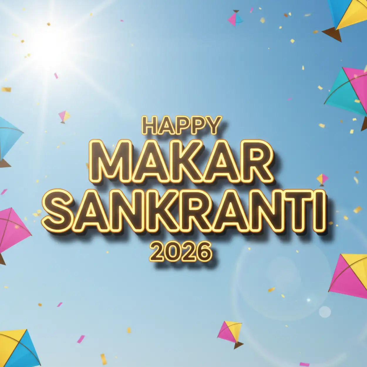 Free Download Makar Sankranti Wishes 2026 In Hindi - High Quality Makar Sankranti Wishes 2026 Image