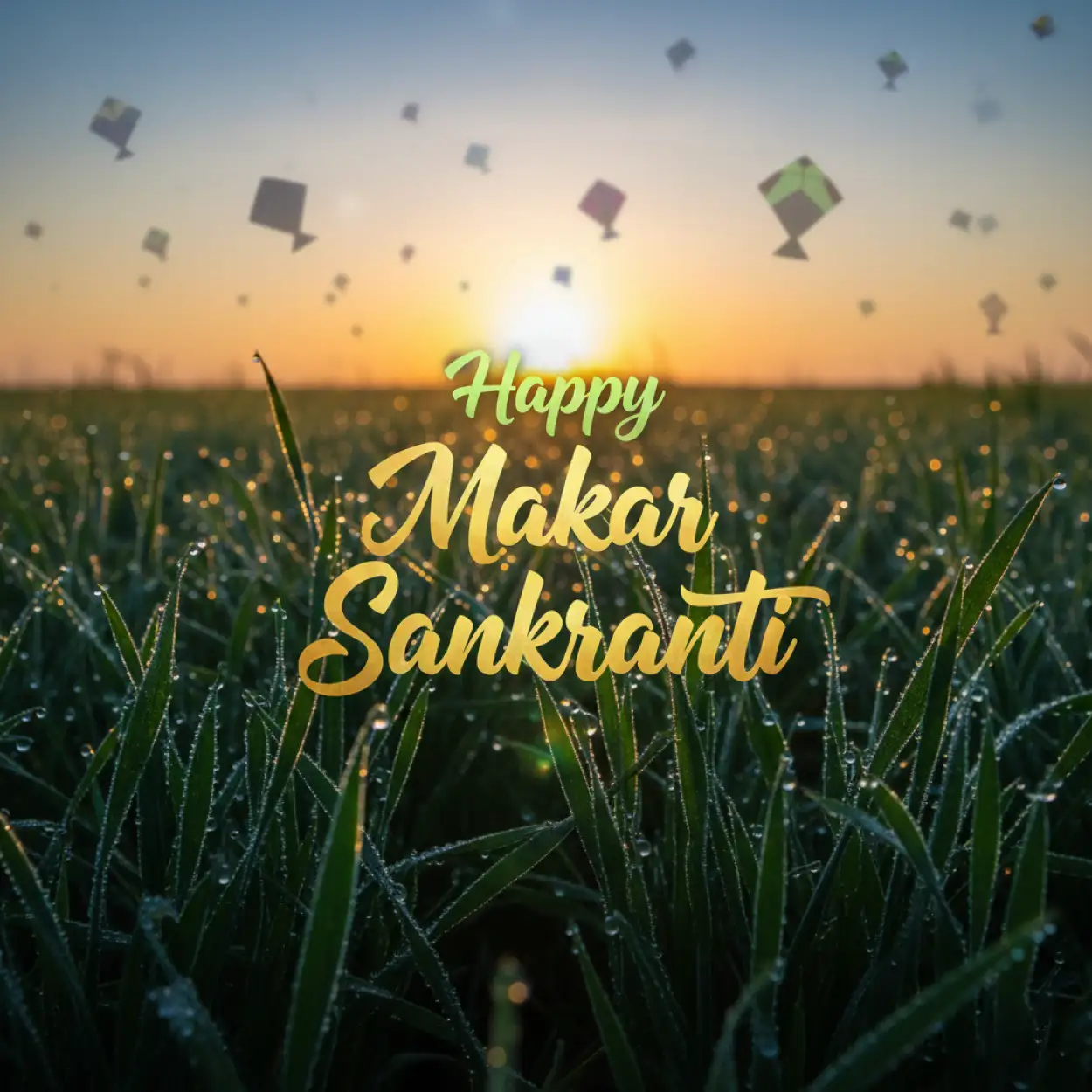 Free Download Makar Sankranti Wishes For Whatsapp Status 2026 - High Quality Happy Makar Sankranti Greetings 2026 Background