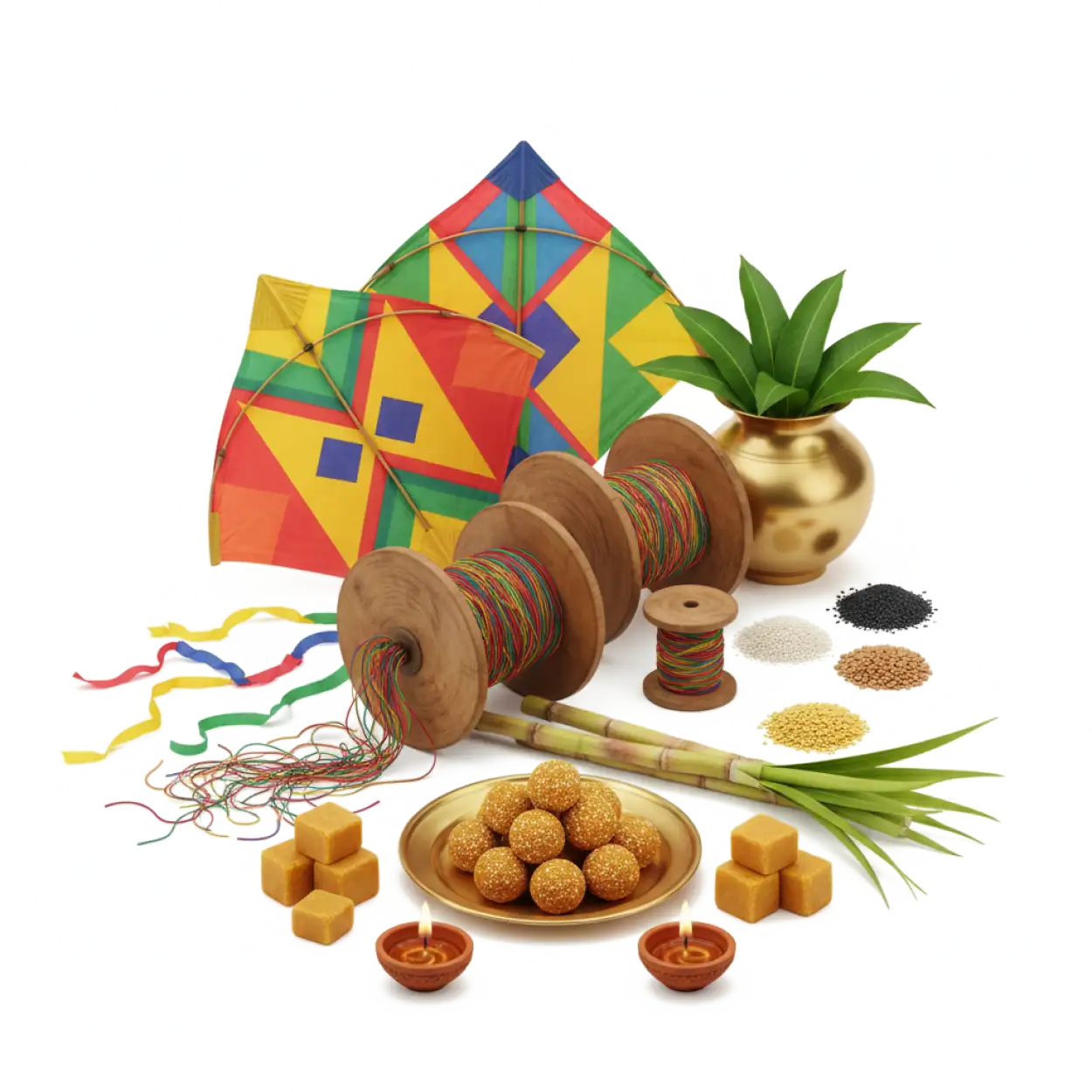 Free Download Makar Sankranti Wishes Png 2026 - High Quality Makar Sankranti Png PNG Image