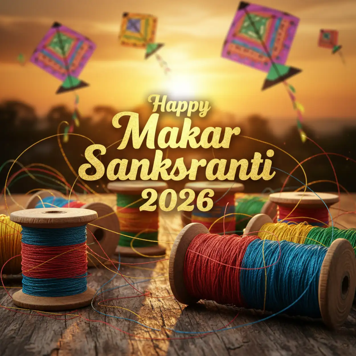 Free Download Makar Sankranti Wishes Png Images 2026 - High Quality Makar Sankranti Wishes 2026 Transparent PNG