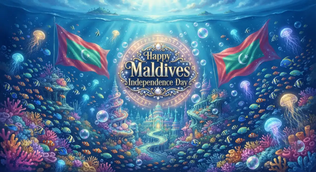 Free Download Maldives Independence Day Celebration Banner - High Quality Maldives Independence Day 2026 Image