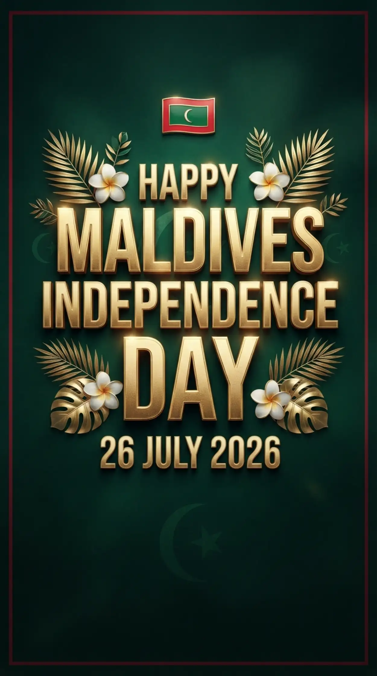 Free Download Maldives Independence Day Logo Design - High Quality Maldives Independence Day 2026 Image