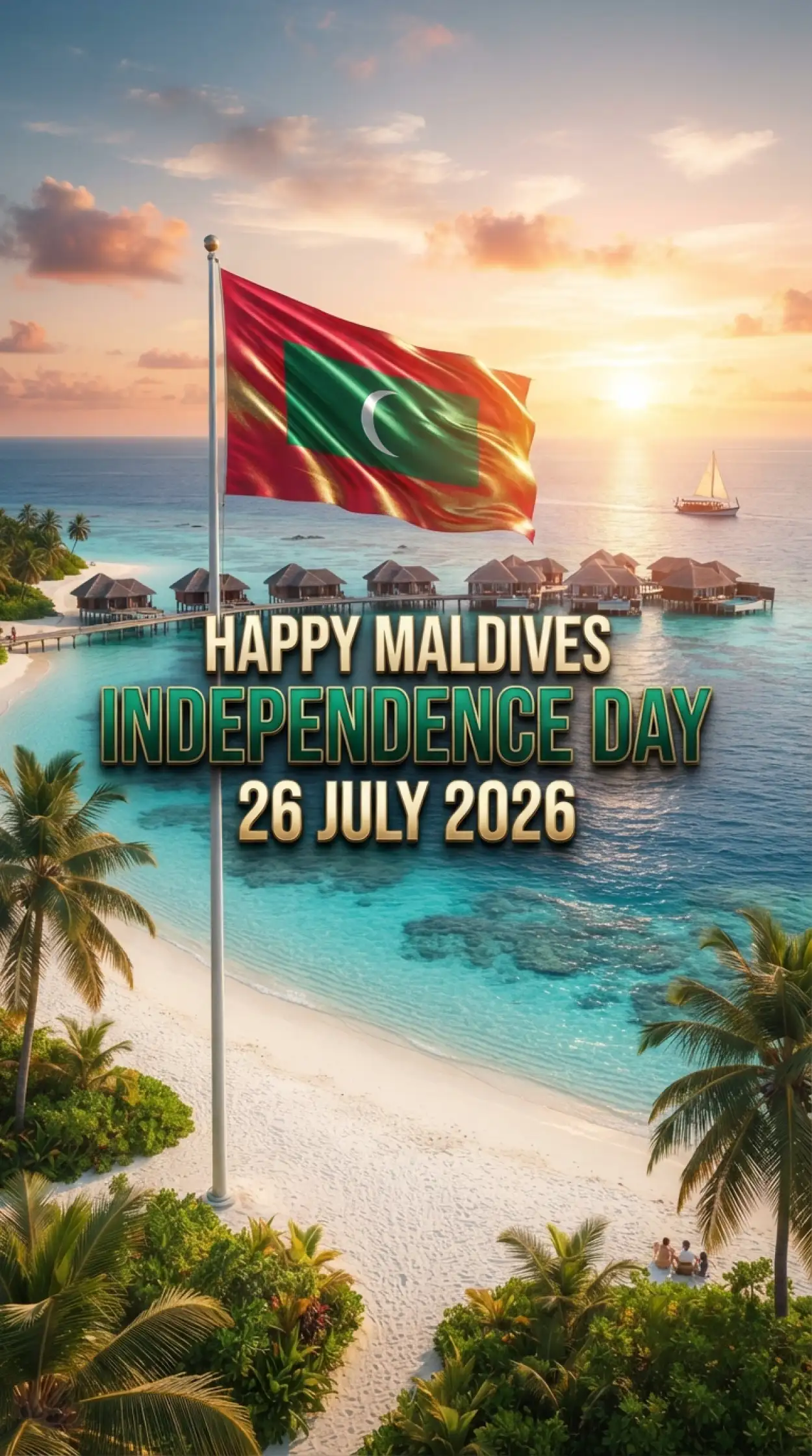 Free Download Maldives Independence Day School Poster - High Quality Maldives Independence Day 2026 Image