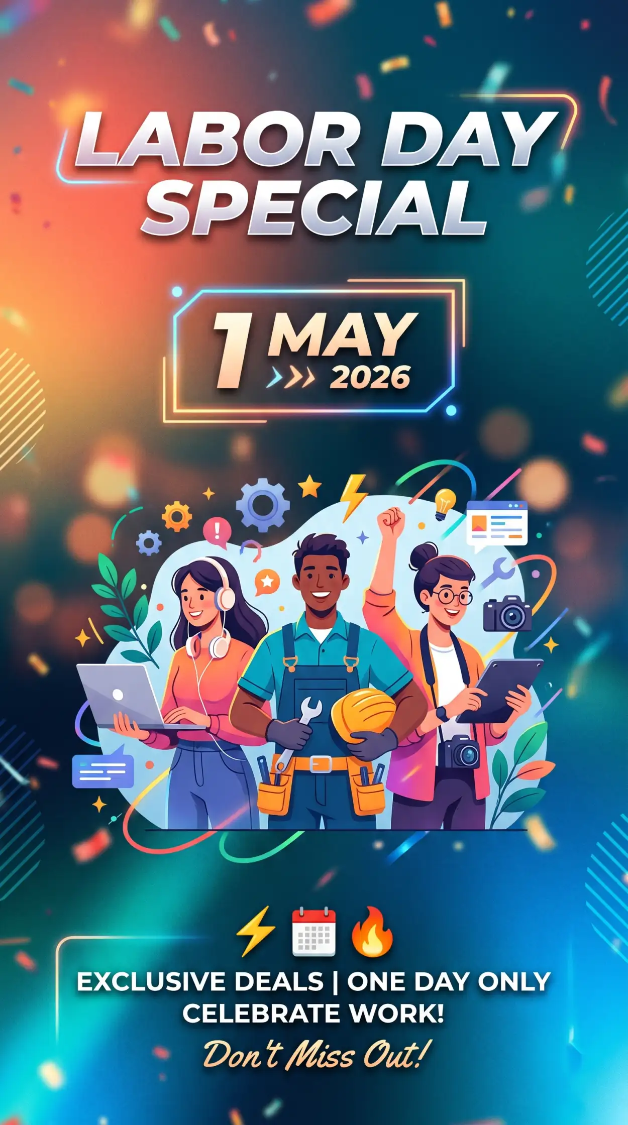 Free Download May Day 2026 Wishes Pictures Download - High Quality International Labor Day Wishes 2026 Image