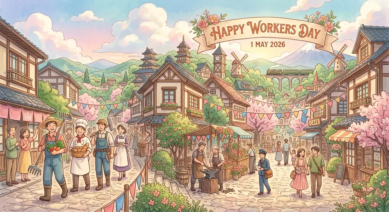 Free Download May Day Celebration Pictures Hd - High Quality International Labor Day Wishes 2026 Image