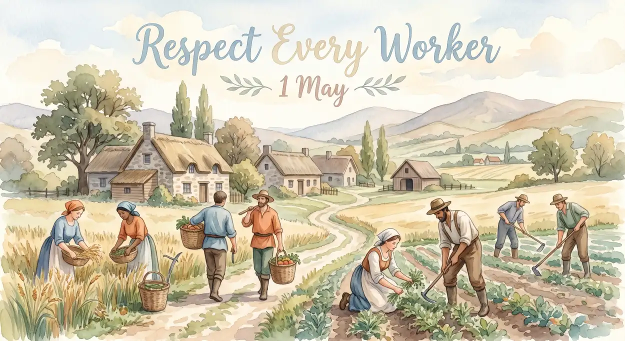 Free Download May Day Wishes Quotes And Images - High Quality International Labor Day Wishes 2026 Image
