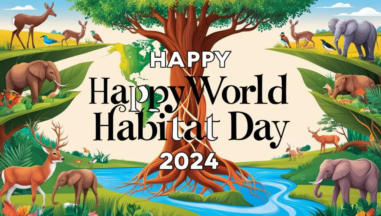 Free Download Meaningful Happy World Habitat Day 2024 Messages - High Quality Happy World Habitat Day Background