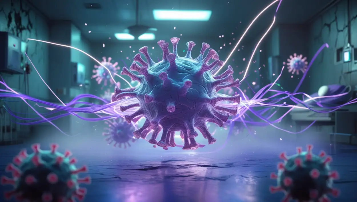 Free Download Medical Background With Virus And Vaccine - High Quality Medical Background Background